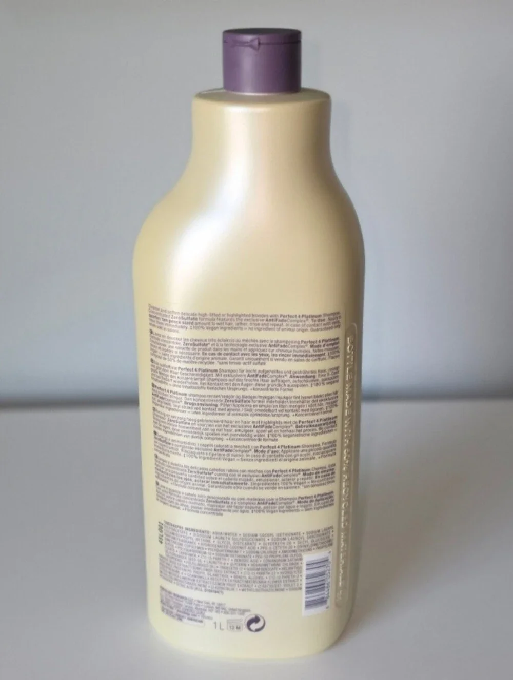 New! Pureology Perfect 4 Platinum Shampoo for color treated hair Size 33 fl oz